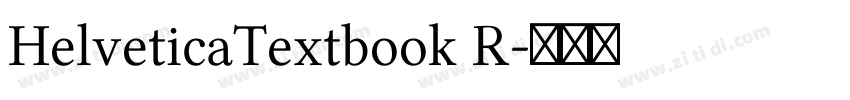 HelveticaTextbook R字体转换